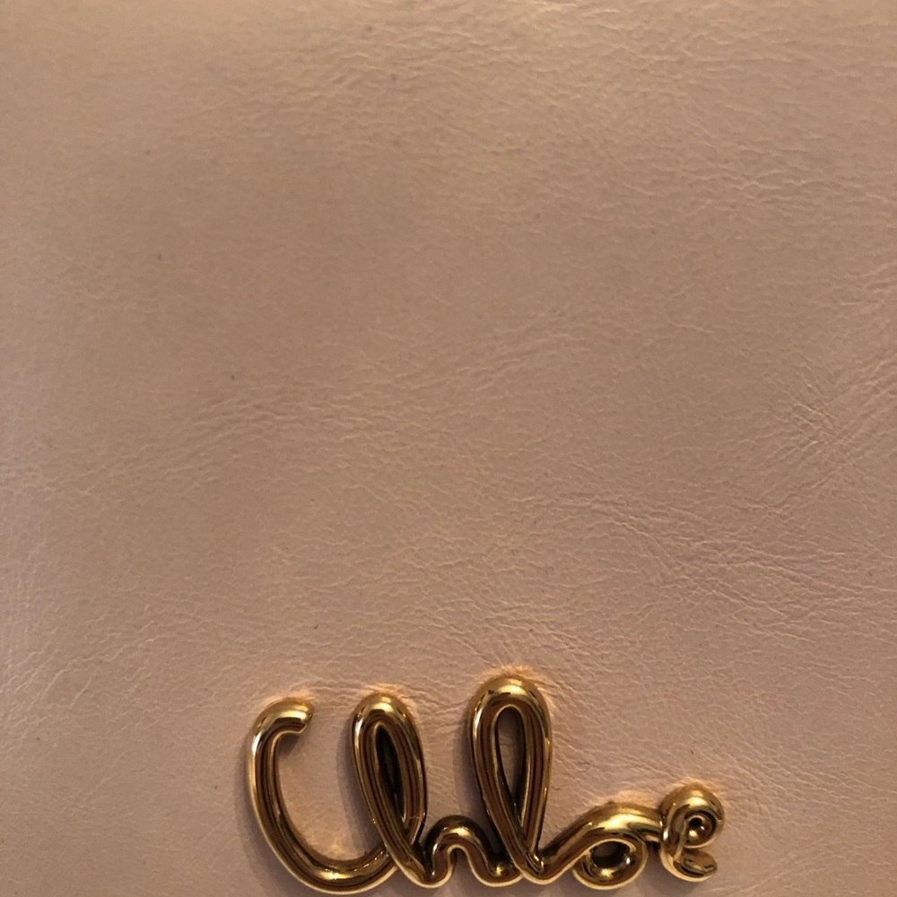 Chloe - Iconic Leather Flap Wallet On Chain Cement Pink - Picture 5 of 6